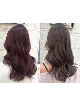 クーポン選びに迷ったらコレ！《カット＋カラー＋2stepTR\8000》華やかな香りとなめらかな質感が◎