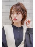 【GEEKS渋谷】くびれボブ/春夏カラー/ライトベージュ/ボブウルフ