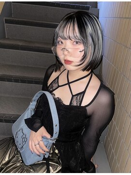 エクー(ECOO) 【ペールブルー×ブラック】ブリーチ/ハイトーン