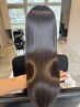 カット+髪質改善コスメストレート【高濃度炭酸スパ付き】￥14990