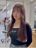 乾かすだけでキマる髪/馴染むハイトーンベージュロングヘア