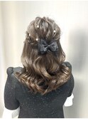 ハーフアップ/ゆるふわアレンジ/横浜ヘアセット/早朝ヘアセット