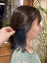 ベースヘアー(BASE hair)&nbsp;さりげブルーがかわいいインナーカラー