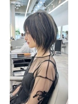 ダブルトーキョー シブヤ(W-TOKYO SHIBUYA) No Stylinng ウルフカット ネオウルフ コントラストハイライト