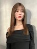カット+ブリーチなしダブルカラー　￥22550[銀座駅/ショート/ボブ/縮毛矯正]