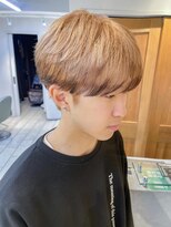 テトラ バイ ネオリーブ 横浜西口店(tetra by neolive)&nbsp;エンドカラーデザインカラーマッシュブリーチメンズN