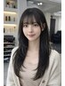 【気になる顔まわりのケアに☆】◎前髪の部分縮毛矯正×前髪カット12,000