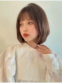 内巻きボブ大人かわいいレイヤーボブ小顔ボブ10代20代30代