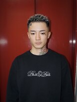 メリケンバーバーショップ トーキョー(MERICAN BARBERSHOP TYO)&nbsp;メンズアップバングスパイキーショートスキンフェード（BURG）