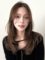 ジルブラン オーラ 菊川店(JILBLAN AURA)&nbsp;小顔似合わせ顔まわりカットレイヤーグレージュ20代30代40代