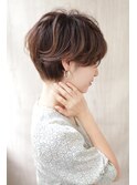 【Owll】大人マッシュショート　コントラストカラー