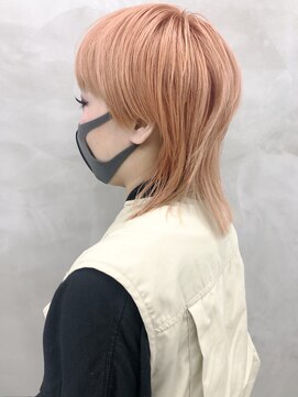 スー 渋谷(suu) *【SUN】ハイトーンペールオレンジウルフ*