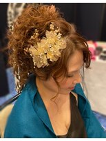 ハナココ 水戸店(hana Coco) 出張ヘアメイク ディナーショー ゆるふわアップ 水戸大工町