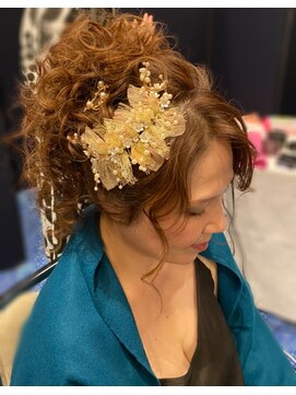 ハナココ 水戸店(hana Coco) 出張ヘアメイク ディナーショー ゆるふわアップ 水戸大工町