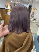 ヘアーサロン 6(hair salon) パープルグレー　白髪ぼかし