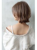 前髪かき上げイメチェンイヤリングカラーラベンダーカラーくびれ