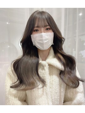 ノイズ キョウト(NOISM Kyoto) 韓国風　セミロングのくびれヘア