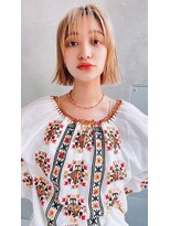 エース (ACE)&nbsp;ACE横浜　切りっぱなしボブ×ハイトーンカラー