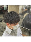 【波巻き×刈り上げマッシュ】