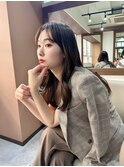 #コテ巻き風パーマ #パーマロング#韓国風パーマ#デジタルパーマ