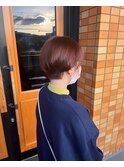 ショートボブ×レッドバイオレット