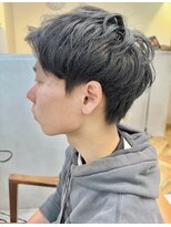 ロミーオム 本厚木(ROMMY. Homme)&nbsp;刈り上げないアップバングショート短髪ビジネスメンズヘア