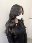 韓国レイヤーカット髪質改善酸性ストレート【横浜】