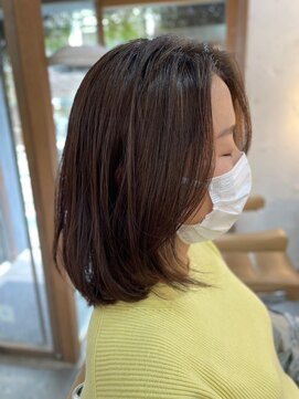 ヴァージ(Verge) レイヤーカット/ウェーブパーマ/前髪/こなれミディ[代官山駅]