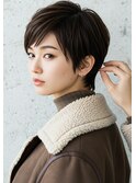 30代40代50代ハンサムショート髪質改善根元パーマハイライト