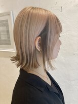 アロマ ヘアー ルーム 新宿店(AROMA hair room)&nbsp;インナーグレージュチラ見えカラーオータムブラウン/新宿西口