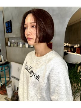 ハウ 心斎橋(how) チェリーレッド暖色カラーボルドーワインレッド春カラー