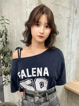 アロ 大阪梅田(alo) 【momoa】ブリーチ無しミルクティーブラウン《ブリーチ》