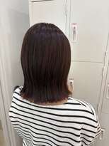 クム 川越(kum)&nbsp;【kum川越】秋っぽピンクラベンダーボブ