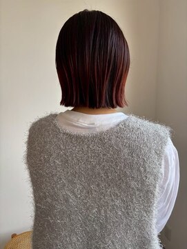 ヌイ(nui) ［佐賀/ぷつっとボブ/暖色カラー/カット・カラー］