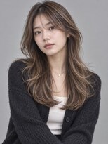 トリニティ(trinity)&nbsp;ハイライト バレイヤージュ ミルクティー レイヤーカット 豊見城