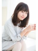 20代30代★ツヤ感☆大人可愛いナチュラル丸みカール◎小顔見せ♪