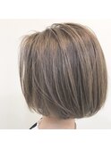 ★、艶ストレート、ミニボブ、白髪