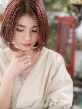 カバーヘアアンドスパ ブリス 浦和(COVER HAIR&SPA bliss) ★外国人風ビビットピンク前下がりフレンチボブ20代30代40代★8