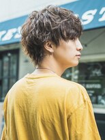 オーシャントーキョーオーバー 渋谷(OCEAN TOKYO OVER)&nbsp;スーツ短髪ツーブロック束感モテるパーママッシュ黒髪ウルフ