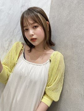 ロンド レア 天神大名店(Lond Le’a) ダブルカラー/インナーカラー/イヤリングカラー/ペールベージュ