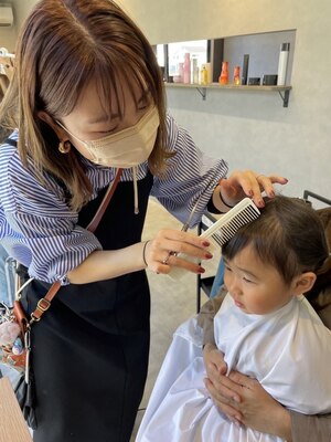 《お子様同伴可◎》忙しいママさんパパさんのキレイをお手伝い＊朝のセットを時短できるスタイルをご提案！