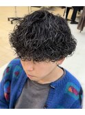 波巻きパーマハードプードルパーマスパイラルパーマ六甲三宮元町