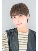 大人ショート似合わせ耳かけショートグレージュカラー<蔵前>