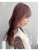 ピンクブロンド_ピンクベージュ_ミルクティーピンク