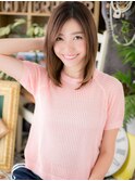 インナーカラーハイトーン小顔ストカールロブc5志木20代30代40代