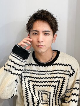 テトラ バイ ネオリーブ 横浜西口店(tetra by neolive) ソフトツイストアップバングメンズショートパーマ横浜