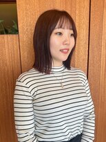 トップヘアー アヴェニュー 刈谷(TOPHAIR Avenue)&nbsp;ナチュラルブラウンカラーな切りっぱなしボブ