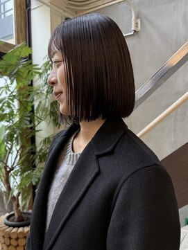 マッシュ 北堀江(MASHU) ボブ×アッシュブラウンカラー