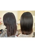 縮毛矯正beforeafter