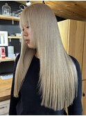 #ホワイトブロンド#レイヤーロング #ダブルカラー #ハイトーン